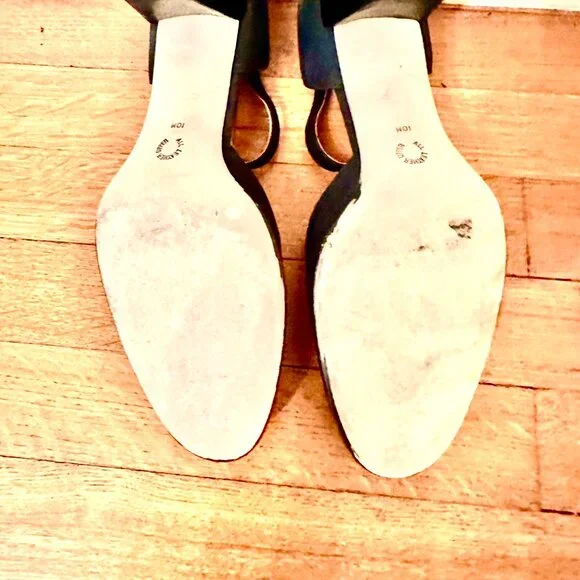 Nine West Black Strapped Heels size 10M - Picture 11 of 11